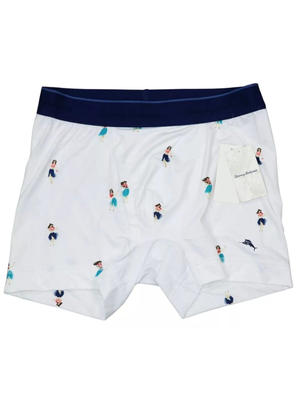 Tommy Bahama Hula Girl Mesh Tech Stretch Boxer Brief Men's Underwear NWT S White